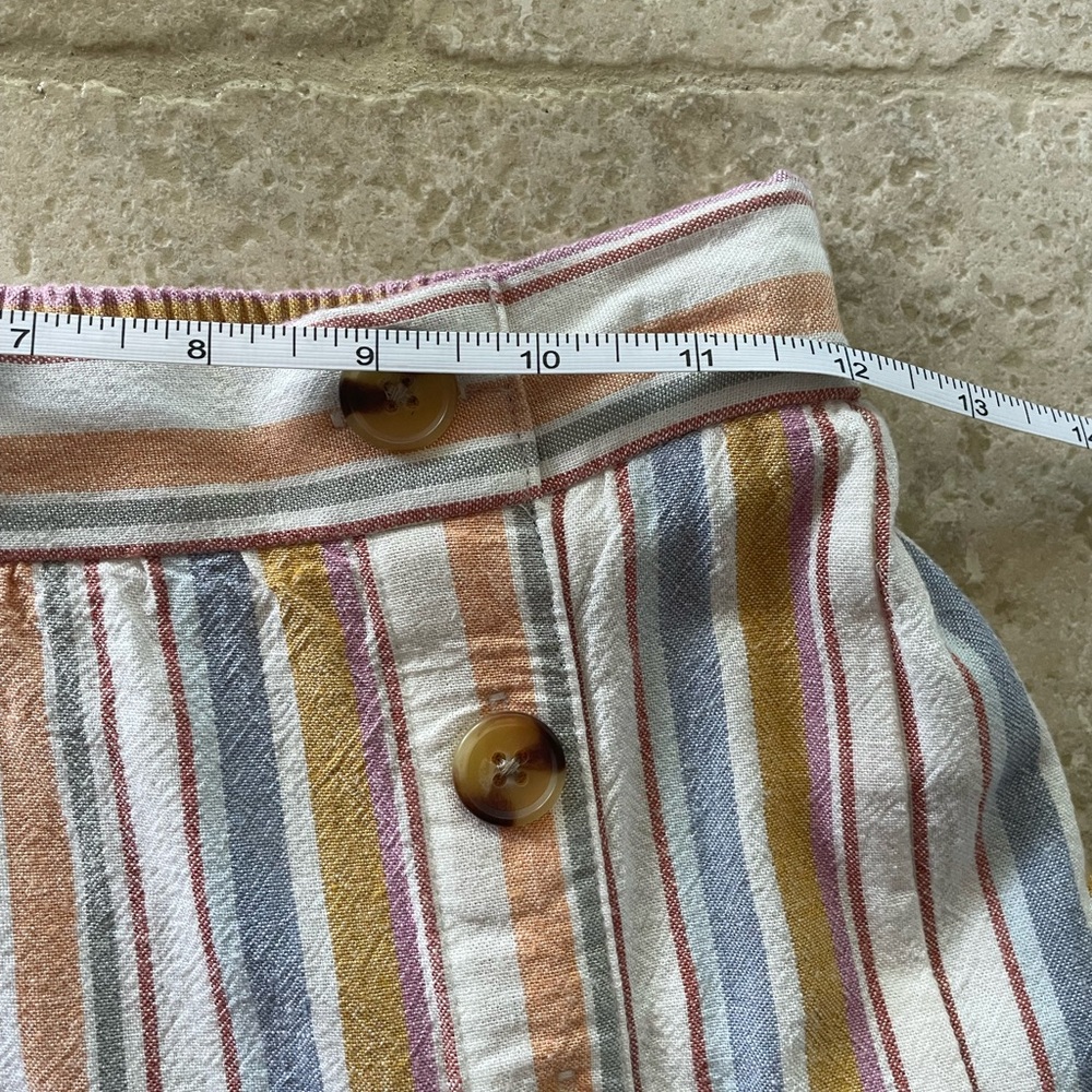 Adorable striped Linen cotton blend skirt - Picture 7 of 8